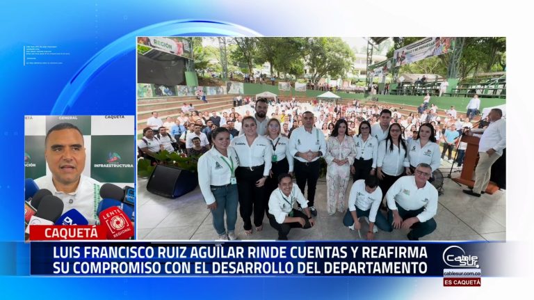 Gobernador de Caquetá, Luis Francisco Ruíz Aguilar, presentó su rendición de cuentas ante más de mil ciudadanos en la concha acústica de la universidad de la Amazonía.