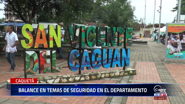 El Coronel Julio Guerrero, Comandante de la Policía en el Caquetá, entrega un balance sobre la seguridad en el departamento.