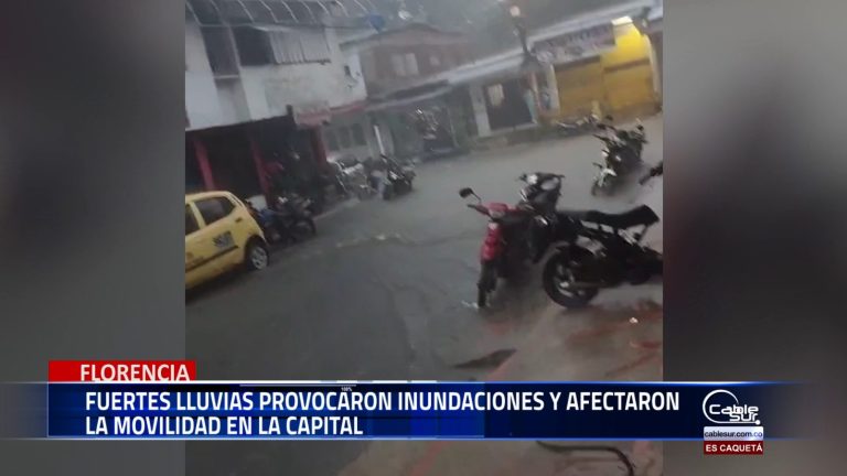 Las intensas precipitaciones registradas en Florencia el día anterior, ocasionaron inundaciones en varios sectores de la ciudad, generando dificultades en la movilidad y afectaciones en viviendas.