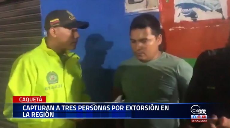 Gracias al trabajo del Gaula Caquetá, fueron capturadas tres personas involucradas en extorsión en la región.