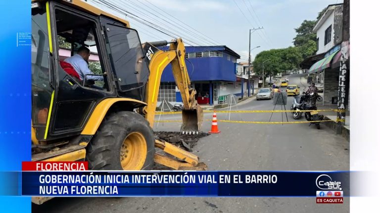 La gobernación de Caquetá dio inicio a las obras de recuperación de la malla vial en Florencia, comenzando con la intervención de la carrera 15, entre la panadería Pan Paya y la transversal 13, en el barrio nueva Florencia.