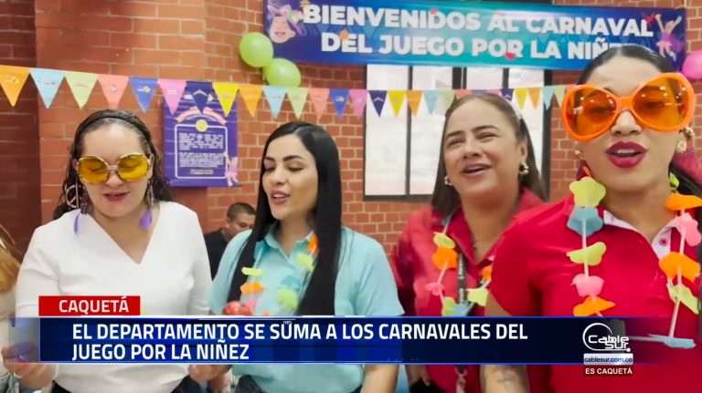La corporación juego y niñez visitó el departamento del Caquetá para socializar la iniciativa Nacional de los carnavales del juego por la niñez.