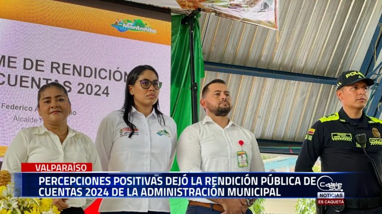 Percepciones positivas dejó la rendición pública de cuentas 2024 de la administración municipal de la Montañita en cabeza del Alcalde Federico Alviz Trujillo.