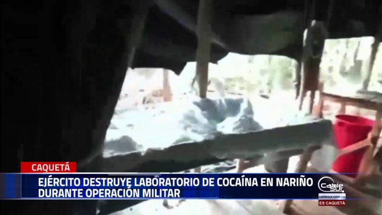 En el marco de operaciones militares para combatir el narcotráfico en el suroccidente del país, tropas del Ejército Nacional desmantelaron un laboratorio de producción de clorhidrato de cocaína en el municipio de Ipiales, Nariño.