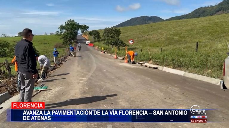 La gobernación de Caquetá continúa con los trabajos de mejoramiento vial en la ruta que conecta a Florencia con el centro poblado de San Antonio de Atenas.