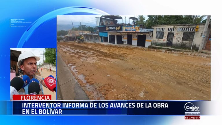 Las obras en el sector de bolívar continúan avanzando según el cronograma establecido, con importantes progresos en su ejecución, el interventor Alex Calvache destacó los avances alcanzados hasta el momento.