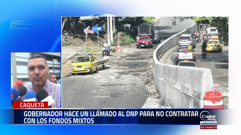 El gobernador Luis Francisco Ruiz Aguilar hace un llamado al Departamento Nacional de Planeación (DNP) para que no se realicen contrataciones con los fondos mixtos