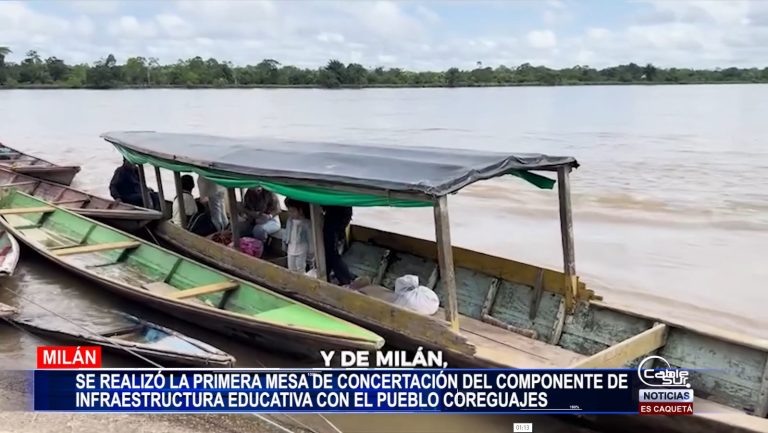 En un hecho sin precedentes, se llevó a cabo la primera mesa de concertación del componente de infraestructura educativa con el pueblo Coreguaje, presente en los municipios de Solano y Milán.