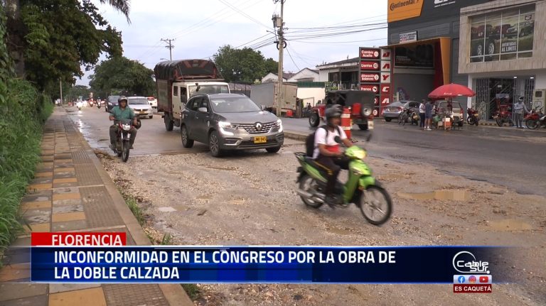 Crece la inconformidad en el congreso por la obra de la doble calzada.