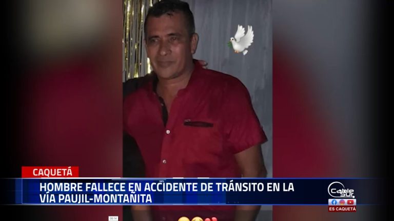 Un accidente de tránsito ocurrido en la madrugada de este domingo en el sector de morro bajo, kilómetro 30 de la vía Paujil-Montañita, dejó como saldo una víctima fatal.