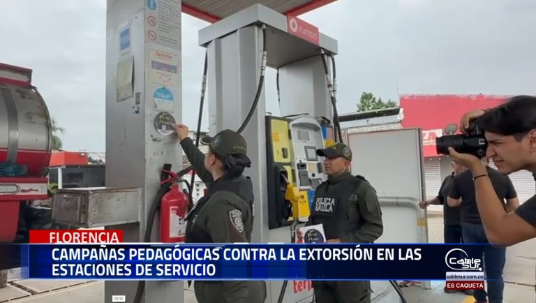 Las autoridades lanzan campañas pedagógicas contra la extorsión en estaciones de servicio.