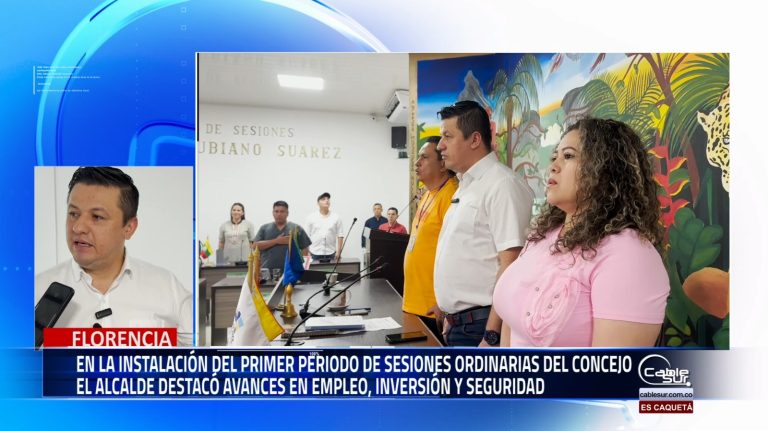 Con un mensaje enfocado en el progreso y la transparencia, el alcalde de Florencia, Marlon Monsalve Ascanio, instaló el primer periodo de sesiones ordinarias del concejo municipal.