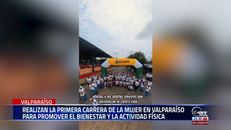 Con la participación de mujeres de distintas edades, se llevó a cabo la primera edición de la carrera de la mujer en Valparaíso, Caquetá.