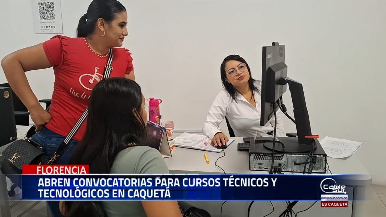 Se abren las convocatorias con 500 cupos para la segunda oferta de atención presencial en cursos técnicos y tecnológicos en Caquetá.