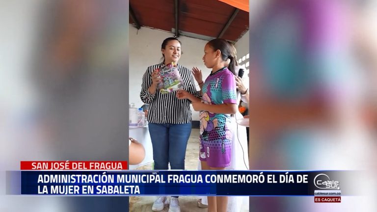 Desde la inspección de Sabaleta, la gestora social Offir Artunduaga Cruz y la Administración Municipal de san José del Fragua celebraron el Día de la Mujer, rindiendo homenaje a todas aquellas que con su valentía, esfuerzo y dedicación iluminan el mundo.