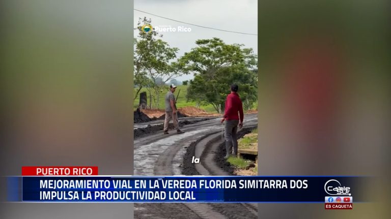 El equipo «Puerto Rico merece más» llegó a la vereda florida cimitarra dos con el objetivo de fortalecer la infraestructura vial de esta comunidad.