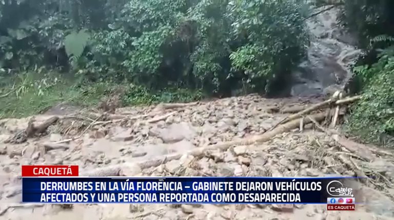 El domingo 6 de abril de 2025, se registraron varios derrumbes en la vía Florencia – Gabinete, tras las fuertes lluvias que azotaron la región.