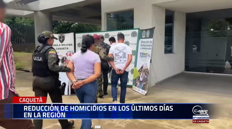 Estrategias implementadas por la Policía en el Caquetá, se ha registrado una reducción en los homicidios en los últimos días.