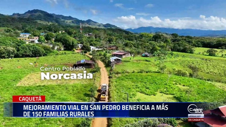 El corregimiento de San Pedro, en el departamento de Caquetá, fue escenario de una intervención vial que mejoró 9 kilómetros de carretera en una zona de alta actividad agrícola.