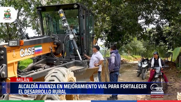 La administración municipal, a través de la secretaría de planeación, ejecuta obras de rehabilitación en las vías rurales de Milán.