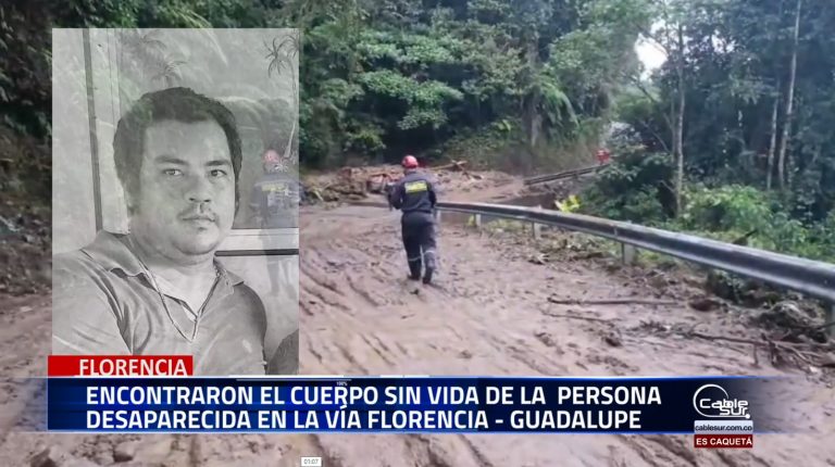 El director de la Defensa Civil ofrece detalles y declaraciones oficiales sobre el reciente hallazgo del cuerpo sin vida de Daniel Antonio Sanza, ocurrido tras el derrumbe en la vía Florencia – Guadalupe.