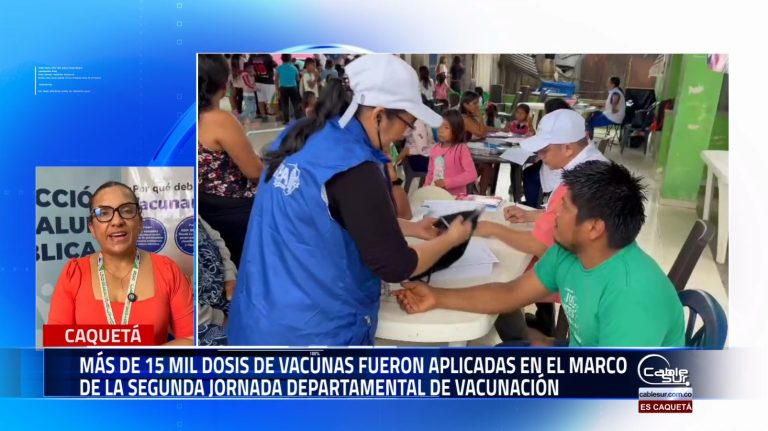 Se desarrolló con éxito la segunda jornada de vacunación #caquetáaldía.