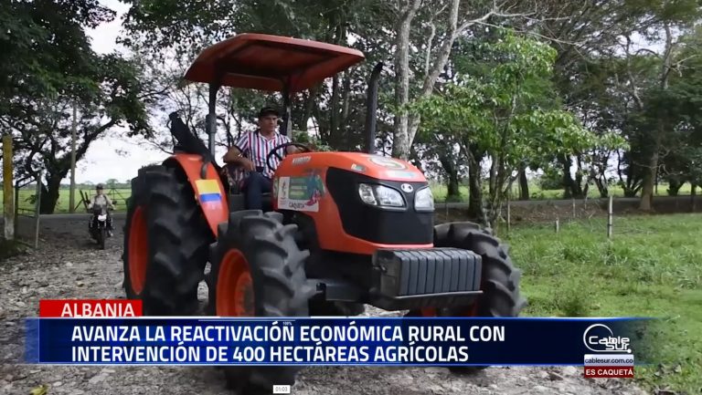 La maquinaria agrícola llegó al municipio de Albania, Caquetá