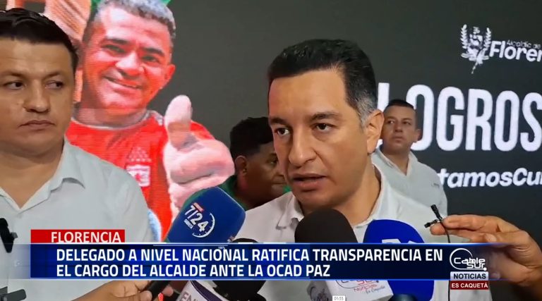 El Secretario de Transparencia de la Presidencia, Andrés Idárraga Franco, respaldó la transparencia del alcalde de Florencia en el ejercicio de su cargo como miembro del OCAD Paz.