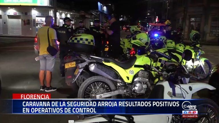 La Policía Nacional llevó a cabo una nueva jornada de la “caravana de la seguridad” en distintos sectores de Florencia, Caquetá, con el propósito de reforzar la seguridad ciudadana y ejercer control territorial.