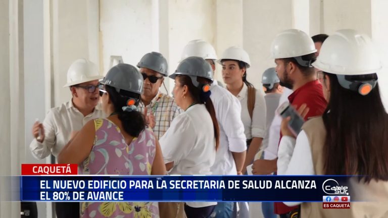 La construcción de la nueva infraestructura de la secretaría de Salud del Caquetá avanza a buen ritmo y se encuentra en su fase final.