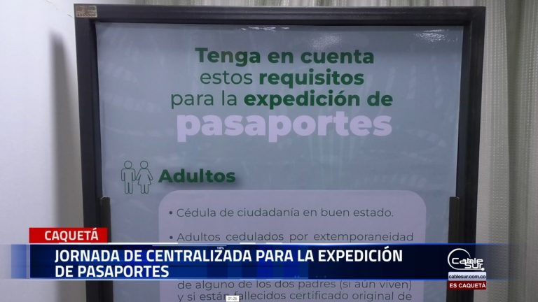 Con el propósito de acercar los servicios a la ciudadanía, la gobernación del Caquetá, a través de la secretaría de gobierno y su oficina de pasaportes, realizará una jornada descentralizada en el municipio de San Vicente del Caguán