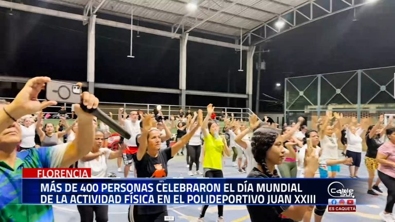 La Alcaldía de Florencia realizó una jornada recreativa en el polideportivo Juan XXIII, con actividades físicas y clases grupales.