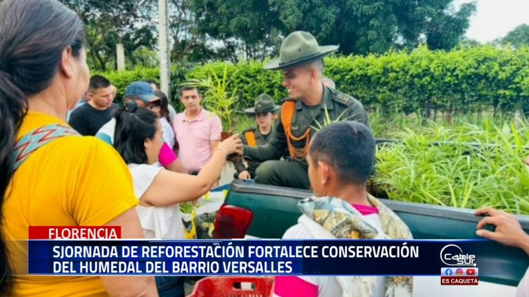 En el marco del Día del Árbol, diversas entidades se unieron en una jornada de reforestación en el humedal del barrio Versalles,