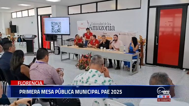 Con el objetivo de fortalecer el programa de alimentación escolar (PAE), se llevó a cabo la primera mesa pública municipal PAE 2025.