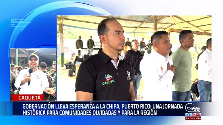Un hecho sin precedentes, el gobernador del Caquetá, llegó hasta la vereda la chipa, una de las zonas más afectadas por el abandono estatal y el conflicto armado en el municipio de Puerto Rico.