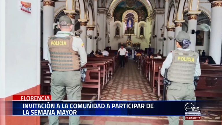 En el marco de la Semana Santa, el capellán de la Policía Nacional, Mesías Robles Gómez, extiende una invitación especial a toda la comunidad florenciana para vivir con fe, recogimiento y fraternidad esta temporada de reflexión espiritual.