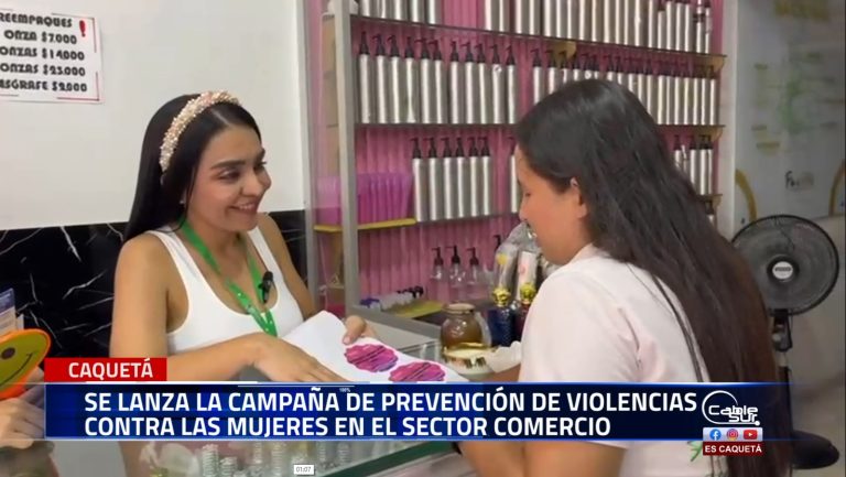 La gobernación del Caquetá, a través de la oficina de mujer y género, lanzó una campaña de prevención de violencias contra las mujeres, iniciando en el sector comercio de Florencia.