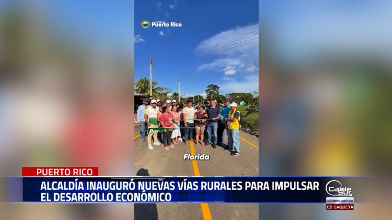 La comunidad celebrò la inauguración de vías rurales, una obra largamente esperada que hoy se convierte en realidad.