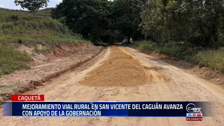 Las comunidades rurales de San Vicente del Caguán avanzan en el mejoramiento de sus vías gracias a la gestión de la gobernación del Caquetá.