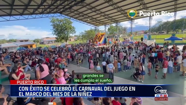 El municipio de Puerto Rico celebró el Mes de la Niñez con la ya reconocida jornada «Carnaval del Juego»