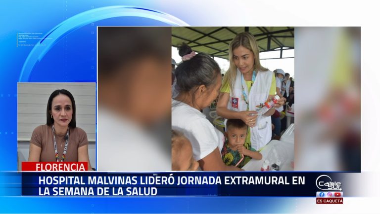 Más de 380 personas fueron beneficiadas con servicios de salud durante una jornada extramural organizada por el Hospital Malvinas en el marco de la Semana de la Salud.