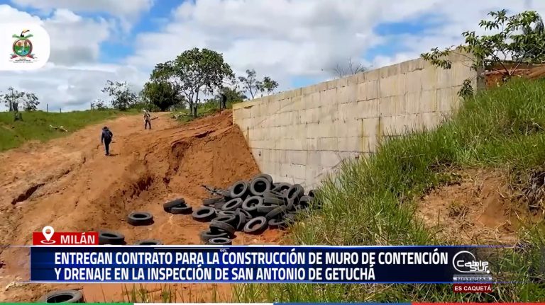 La Alcaldía de Milán avanza en la atención a emergencias causadas por la temporada invernal con la formalización de un contrato de obra pública para mitigar riesgos en zona rural.