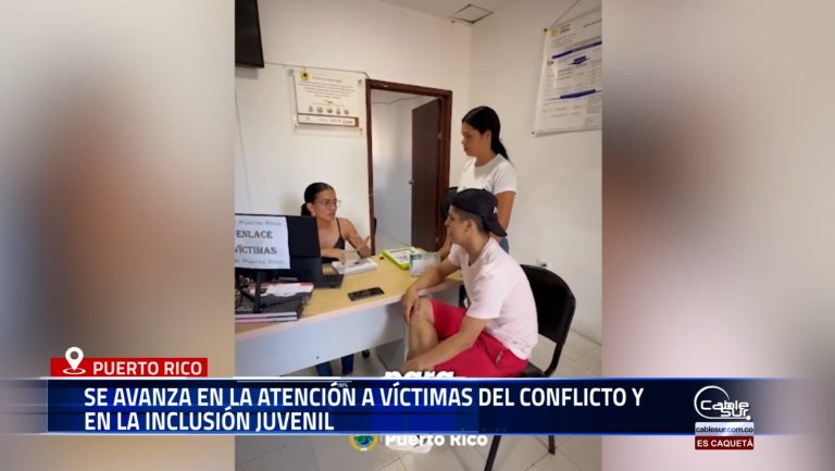 La Administración Municipal de Puerto Rico, Caquetá, continúa impulsando acciones orientadas a la inclusión social y la participación juvenil, además de recibir un importante reconocimiento por su trabajo en la atención integral a las víctimas del conflicto armado.