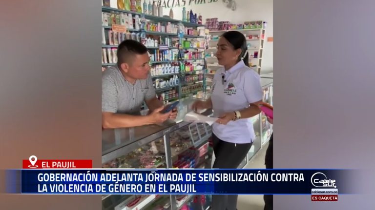En el marco de su campaña institucional para prevenir la violencia de género, la Gobernación del Caquetá desarrolló una actividad de sensibilización dirigida a comerciantes del municipio de El Paujil.