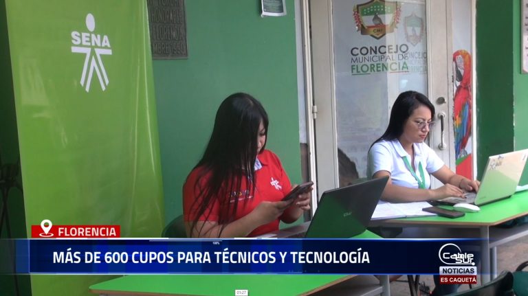 El SENA Regional Caquetá, bajo la dirección de Luis Ángel Losada, anunció la apertura de más de 600 cupos para programas de formación técnica y tecnológica en el departamento.