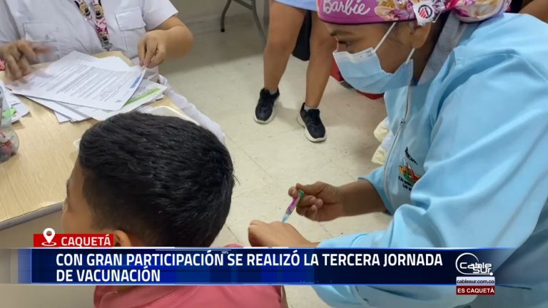 Con gran participación se realizó la tercera jornada de vacunación en Florencia.