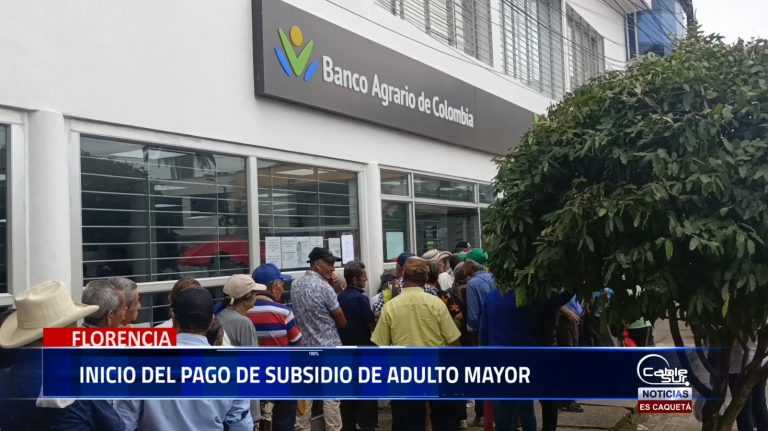 Inicia el pago del subsidio para el Adulto Mayor con pico y cédula y nueve puntos habilitados