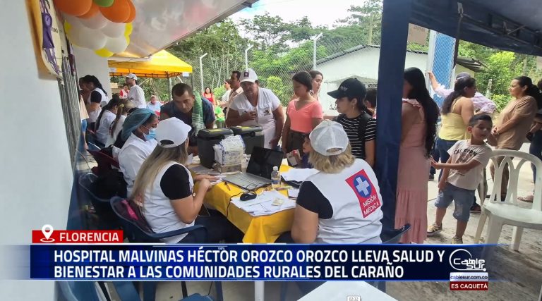 Más de 200 habitantes de 15 veredas del corregimiento El Caraño fueron beneficiados con una jornada integral de salud liderada por el Hospital Malvinas Héctor Orozco Orozco.