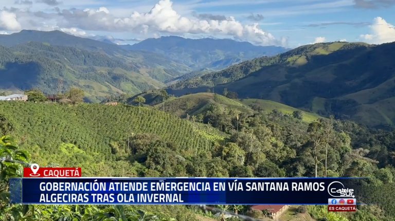 La Gobernación del Caquetá, en coordinación con las comunidades del corregimiento de Santana Ramos, ha adelantado acciones inmediatas para mitigar los impactos ocasionados por la ola invernal en el corredor vial.