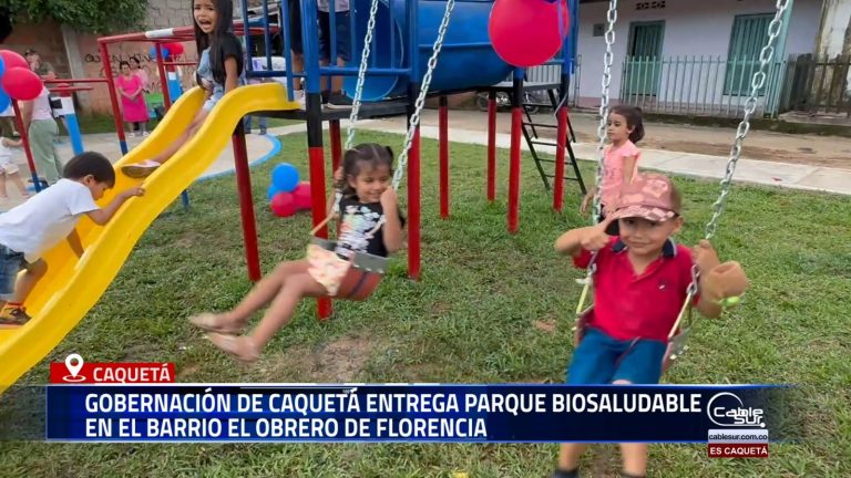 La Gobernación del Caquetá entregó oficialmente un nuevo parque biosaludable en el barrio El Obrero de Florencia, como parte del proyecto de recuperación de espacios públicos en tres municipios del departamento.